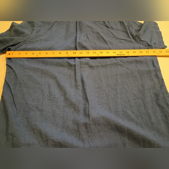 Ralph Lauren Mens Indigo Oxford  Casual Button Down Shirt Sz M - Picture 4 of 7